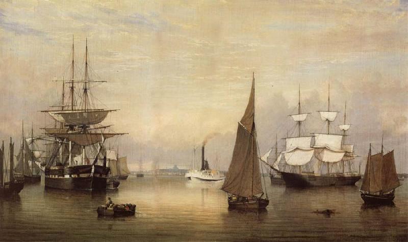 Fitz Hugh Lane Der Bostoner Hafen oil painting image